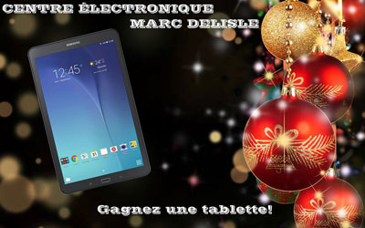 Concours gagnez une tablette Samsung Galaxy Tab E 9.6po 16GB