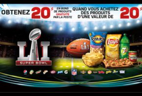 PepsiCo, Achetez 20$ et obtenez 20$ en bons par la poste