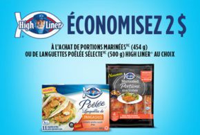 Rabais de 2$ à l’achat de Portions marinées