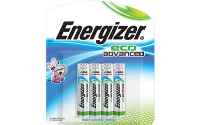 Rabais de 3$ sur 2 paquets de piles Energizer EcoAdvanced