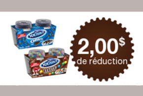 Rabais de 2$ sur 2 emballages YOCRUNCH