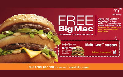 Un Big Mac ou un Mc Nuggets Gratuit