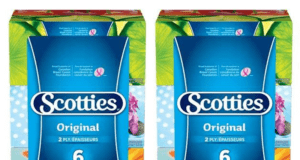 6 boîtes de mouchoirs Scotties à 2,88$