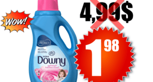 Assouplissant liquide Downy 40 brassées à 1,98$