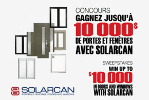 Concours gagnez 10000 $ de portes et fenêtres pour maison