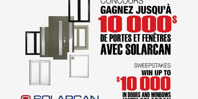 Concours gagnez 10000 $ de portes et fenêtres pour maison