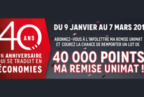Concours gagnez 40000 points Ma Remise Unimat