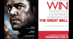 Concours gagnez des Billets pour l'avant-première du film The Great Wall