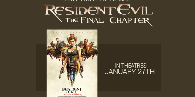 Concours gagnez des Billets pour le film Resident Evil The Final Chapter