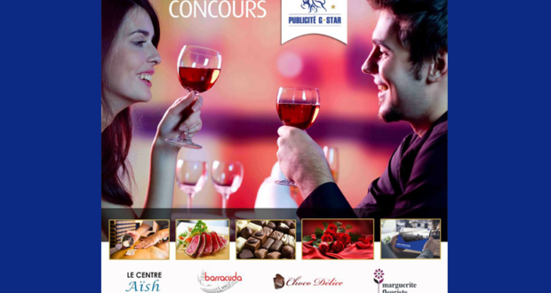 Concours gagnez plusieurs prix pour la St-Valentin