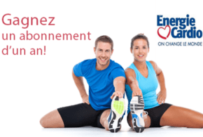 Concours gagnez un Abonnement d'un an chez Énergie Cardio