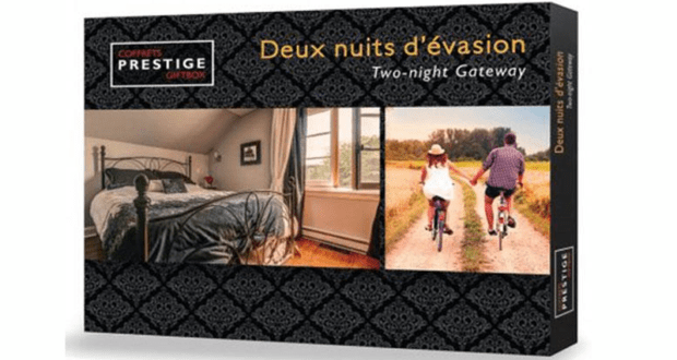 Concours gagnez un Coffret prestige « 2 nuits d'évasion »