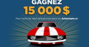 Concours gagnez un Crédit de 15000$ à l'achat d'un véhicule