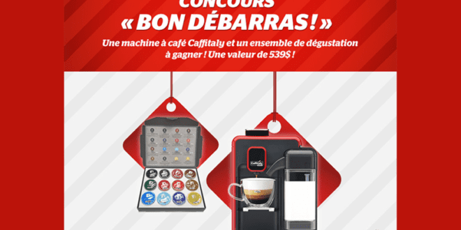 Concours gagnez un Ensemble Machine à café Caffitaly