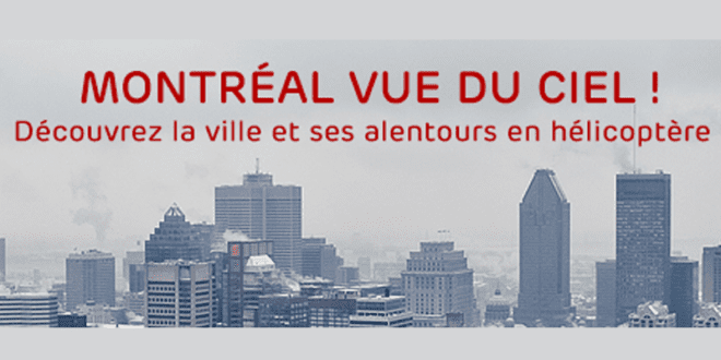 Concours gagnez un Tour d'hélicoptère pour 2 à Montréal