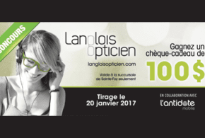 Concours gagnez un chèque-cadeau Langlois Opticien de 100 $