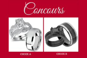 Concours gagnez un ensemble de bagues pour femme et homme