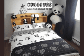 Concours gagnez un ensemble de literie Panda