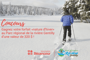Concours gagnez un forfait au Parc régional de la rivière Gentilly