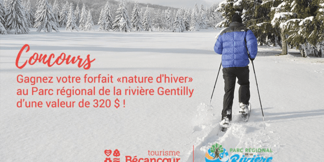 Concours gagnez un forfait au Parc régional de la rivière Gentilly