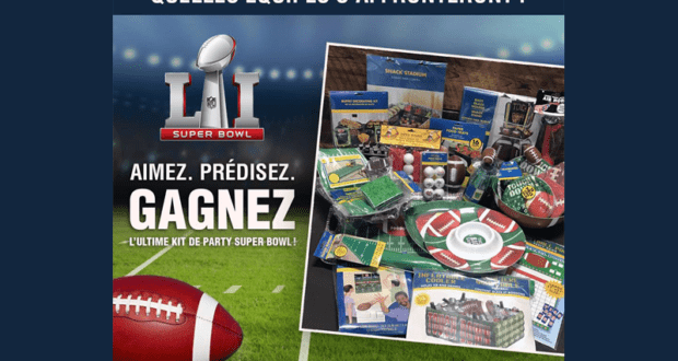 Concours gagnez un kit de party Super Bowl