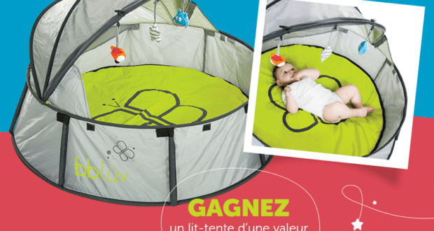 Concours gagnez un lit-tente Nido Bbluv de chez Maman Autrement