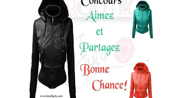 Concours gagnez un manteau en cuir de Boutik July