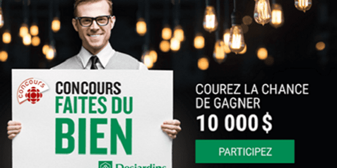 Concours gagnez un montant de 10000$