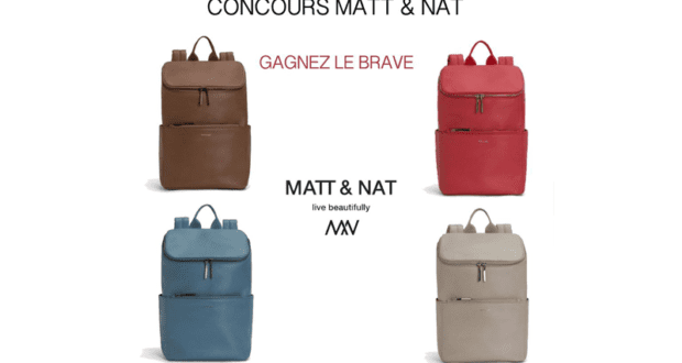 Concours gagnez un sac à dos MATT&NAT BRAVE