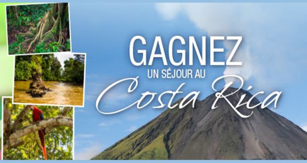 Concours gagnez un séjour au Costa Rica
