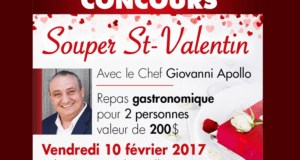 Concours gagnez un souper gastronomique pour deux