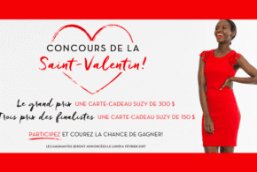 Concours gagnez une Carte cadeau Suzy Shier de 300$