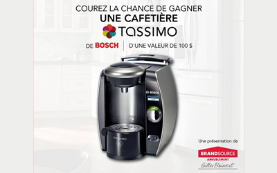 Concours gagnez une cafetière Bosch Tassimo