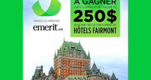 Concours gagnez une carte-cadeau Hôtels Fairmont de 250$