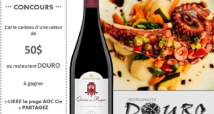 Concours gagnez une carte-cadeau Restaurant Douro de 50$