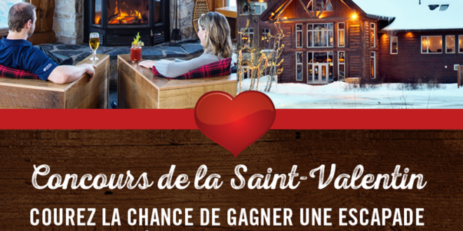 Concours gagnez une escapade romantique à L’Auberge du Lac Taureau