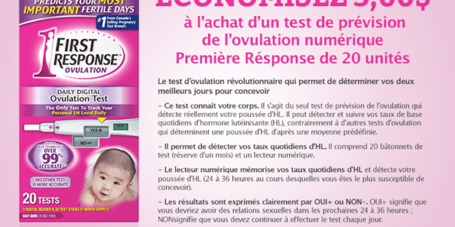 Coupon Rabais de 5$ Première Réponse