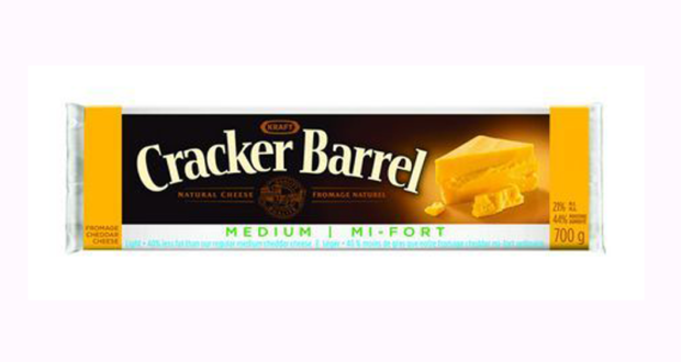 Coupon de 2$ sur les fromages Cracker Barrel