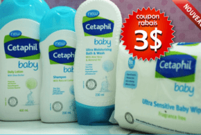 Coupon de 3$ sur un produit Cetaphil Baby