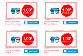 Coupons de 6,50$ sur des produits Oikos Supergrains