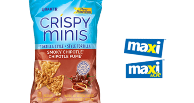 Croustilles de riz Crispy Minis à 75¢