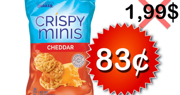 Croustilles de riz Crispy Minis à 83¢