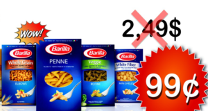 Pâtes alimentaires Barilla à 99¢
