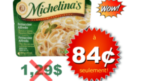 84¢ Repas surgelés Michelina’s chez Maxi