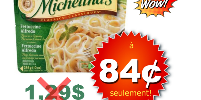 Repas surgelés Michelina’s à 84¢ seulement