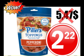 Sac de Pepperoni Piller’s (250 g) à 2,22$