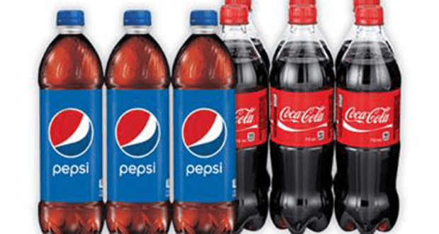 6 bouteilles de Pepsi ou Coca Cola 710 ml à 1.99$