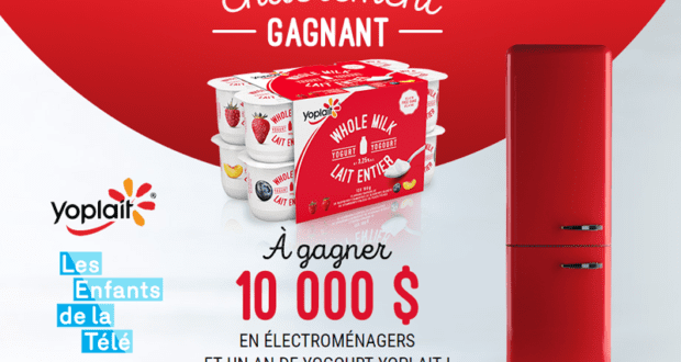 Concours gagnez 10000$ en électroménager et un an de yogourt