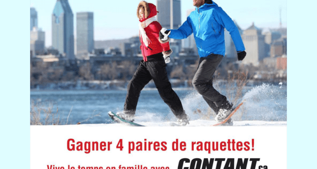 Concours gagnez 4 paires de raquettes Contant