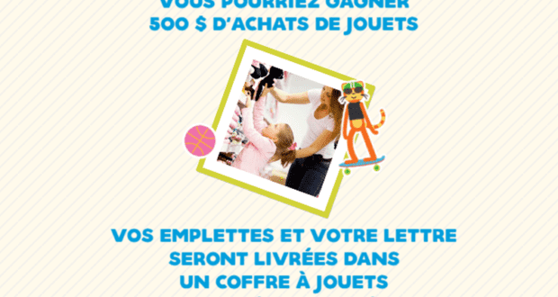 Concours gagnez 500 dans un magasin de jouets au Canada